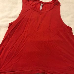 Fabletics Red Tank Top